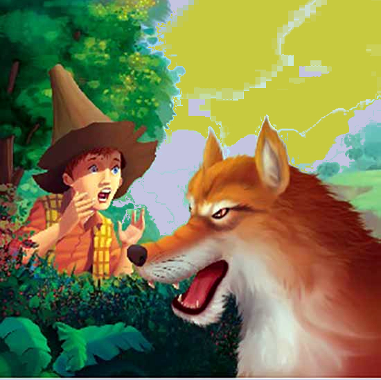 THE SHEPHERD BOY AND THE WOLF