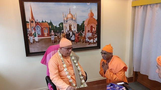 Revered Swami Sarvabhutananda ji Maharaj, Trustee and Governing Body Member of Ramakrishna Math and Ramakrishna Mission, Belur Math takes over the Charge of Ramakrishna Mission, Shillong from Swami Achyuteshananda on Janmashtami, 14th August 2017